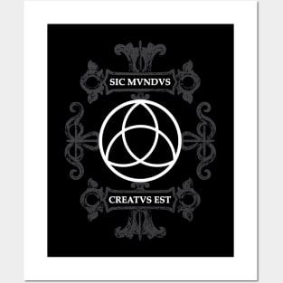 Dark Triquetra Symbol Posters and Art